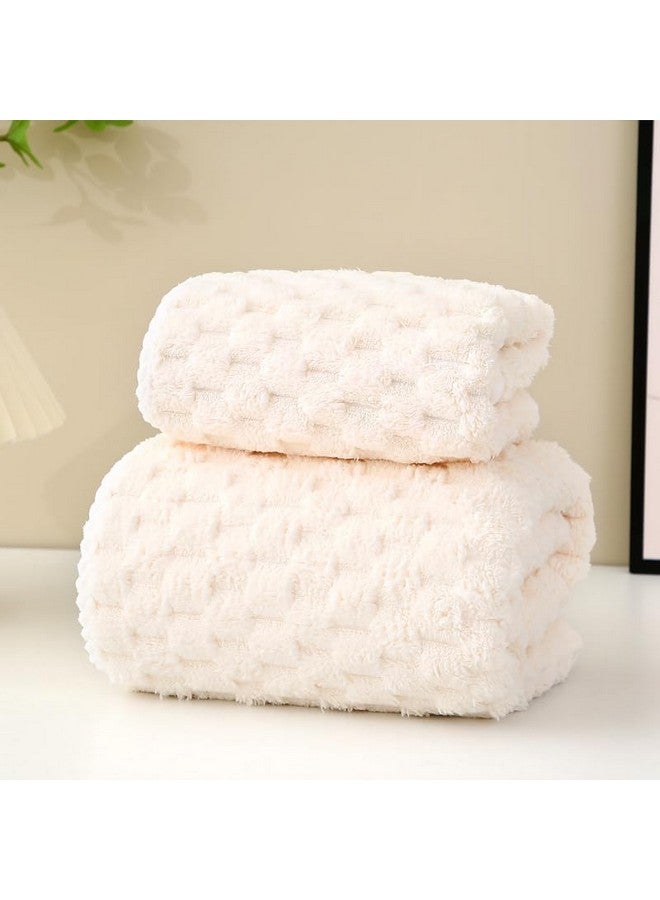 Home-Cloud منشفة حمام هوم كلاود ميكروفايبر ناعمة ورقيقة 400 جرام لكل متر مربع مع حلقة تعليق | 3 مرات أنعم من مناشف القطن | عالية الامتصاص | مثالية للمنزل، المسبح والصالة الرياضية | مجموعة من 2 (1 منشفة حمام (140x72 سم)، 1 منشفة وجه (75x35 سم) - Image 1