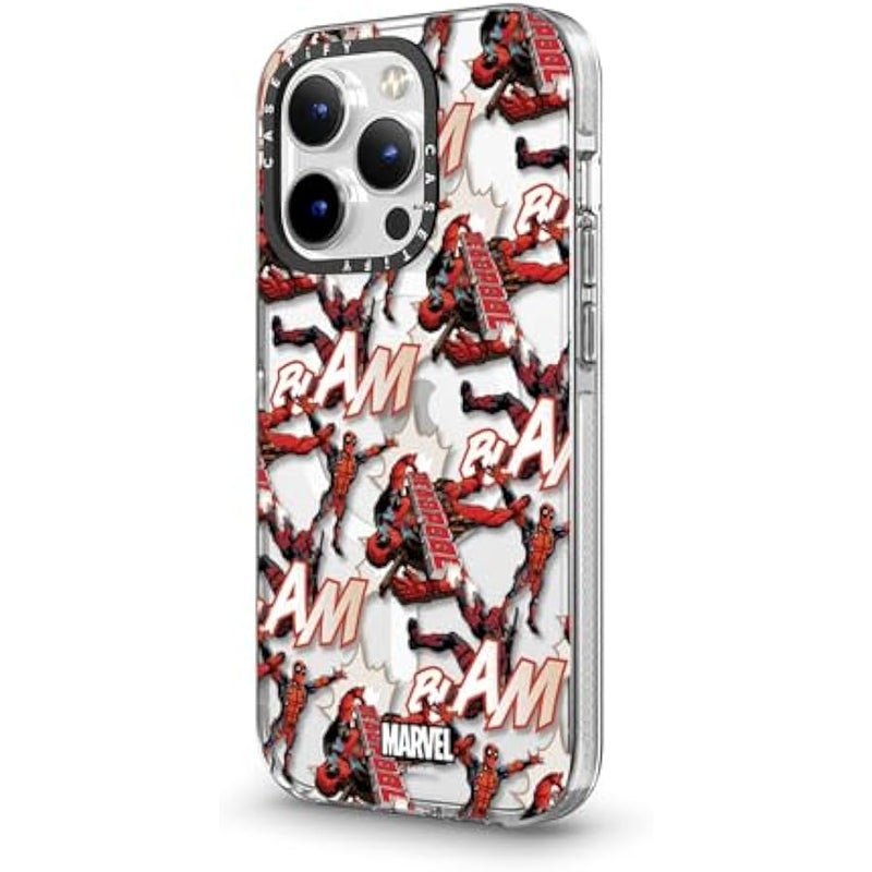 Casetify Clear iPhone 14 Pro Case 【Deadpool & Wolverine Co-Lab/Not Yellowing / 6.6ft Drop Protection/Magsafe】 - Deadpool Pattern Case - Clear - Image 5
