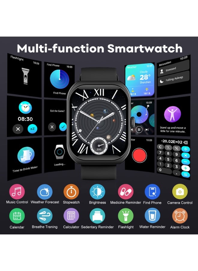 PEJE PEJE Smart Watches For Men,2.01" Curved Display,Bluetooth Calls,1ATM Waterproof,Monitors Spo2/Heart Rate/Sleep,123+ Sports Modes,Prayer Alerts & Arabic Support,350mah Battery,Ios/Android.  - Image 5