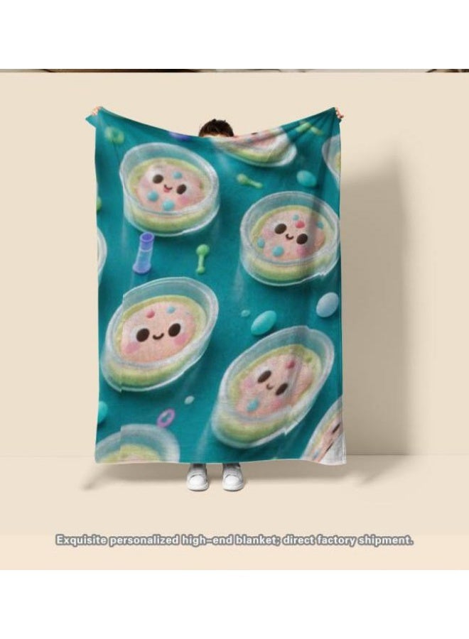 general Baby and children's cartoon flannel thin blanket (warm and comfortable, suitable for sleep, game use) 70cm*100cm - Image 1