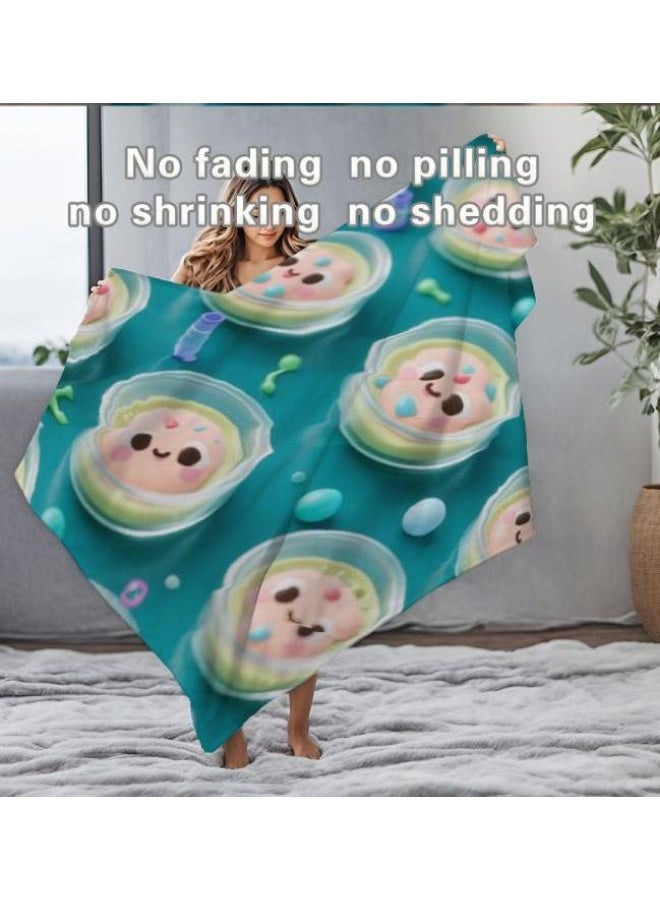 general Baby and children's cartoon flannel thin blanket (warm and comfortable, suitable for sleep, game use) 70cm*100cm - Image 4