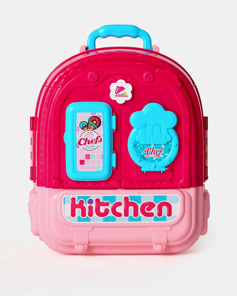 REDTAG Girls Pink Printed Kitchen Set