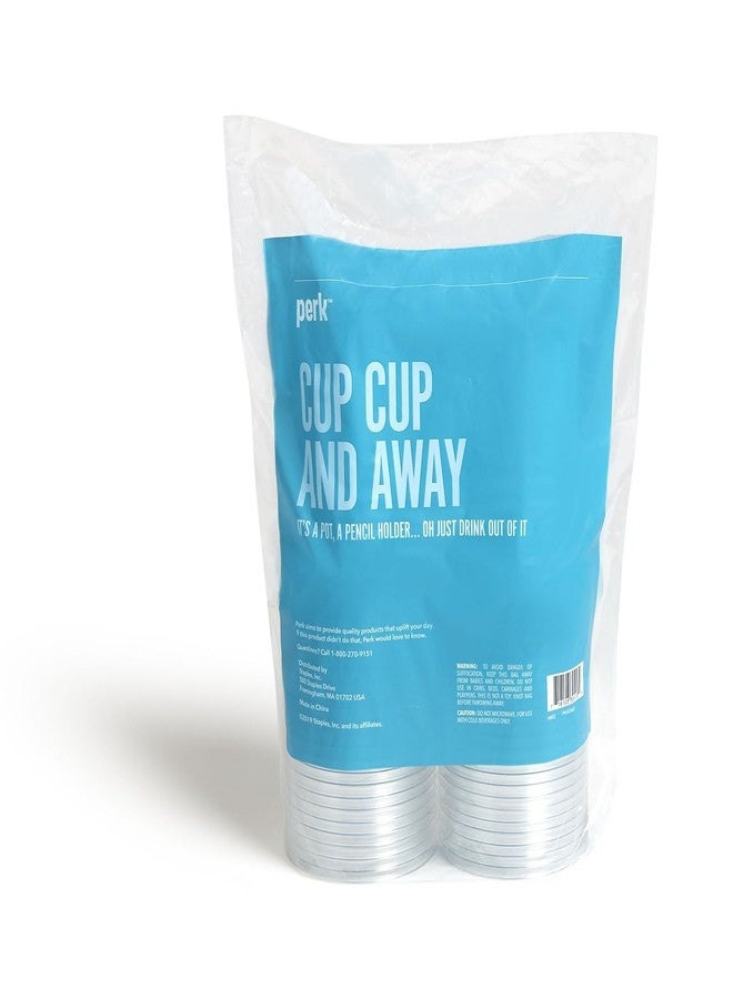 Perk Staples Plastic Cold Cup, 16 Oz., Clear, 150/Carton (PK45562VS) - Image 3