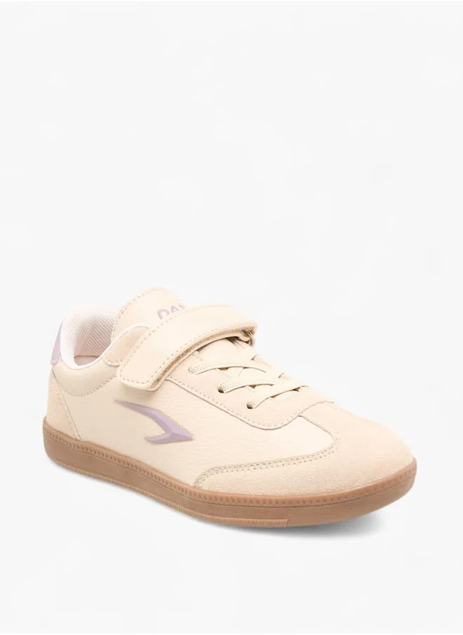 داش Girls Panelled Sports Shoes With Hook And Loop Closure