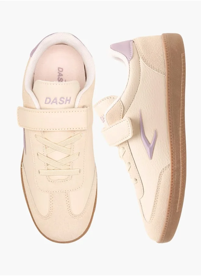 داش Girls Panelled Sports Shoes With Hook And Loop Closure