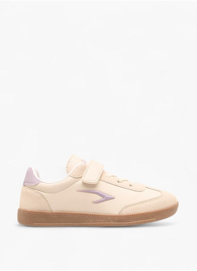 Dash Girls Panelled Sports Shoes With Hook And Loop Closure  - Image 3