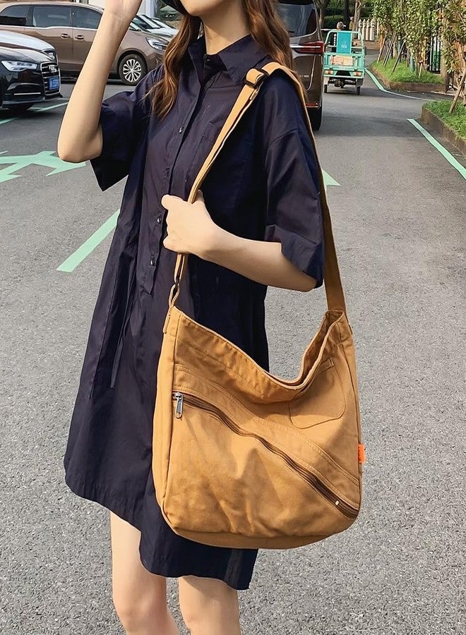 Collsants Hobo Crossbody Bags for Women Canvas Shoulder bag Messenger Bag Hobo Bag - Image 2