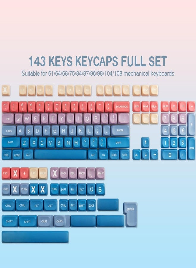 TYRIXKI PBT Keycaps 143 Keys Cute Keycaps Dye-Sublimation Rainbow Fairy Tales Keycaps Set MOA Profile Custom Keycaps for Cherry Gateron MX Swithes Mechanical Keyboards - Image 5