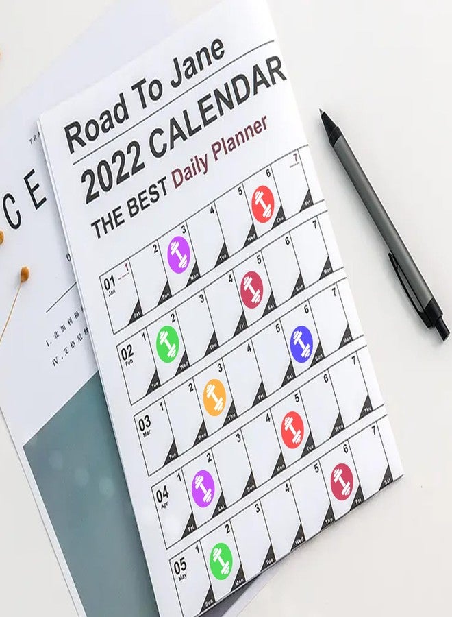SMARSTICKER Weight Lifting Planning Stickers Colorful Dumbbell Exercise Planner Stickers Fitness Health Reminder Sticker for Women Men Health & Wellness Scrapbooking Journal Calendar Planner Supplies 500pcs - Image 3