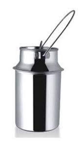 RJ kitchenware Store Stainless Steel Milk Can, Oil Can, Milk Barni, Ghee Storage, Silver Stainless Steel Milk Storage with Lid (6 Liter) - Image 3