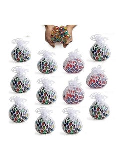 12-Piece Creative Squishy Mesh Ball Set