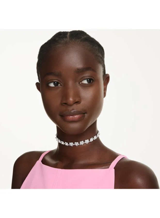 SWAROVSKI White Pearl Rhodium Plated Choker
