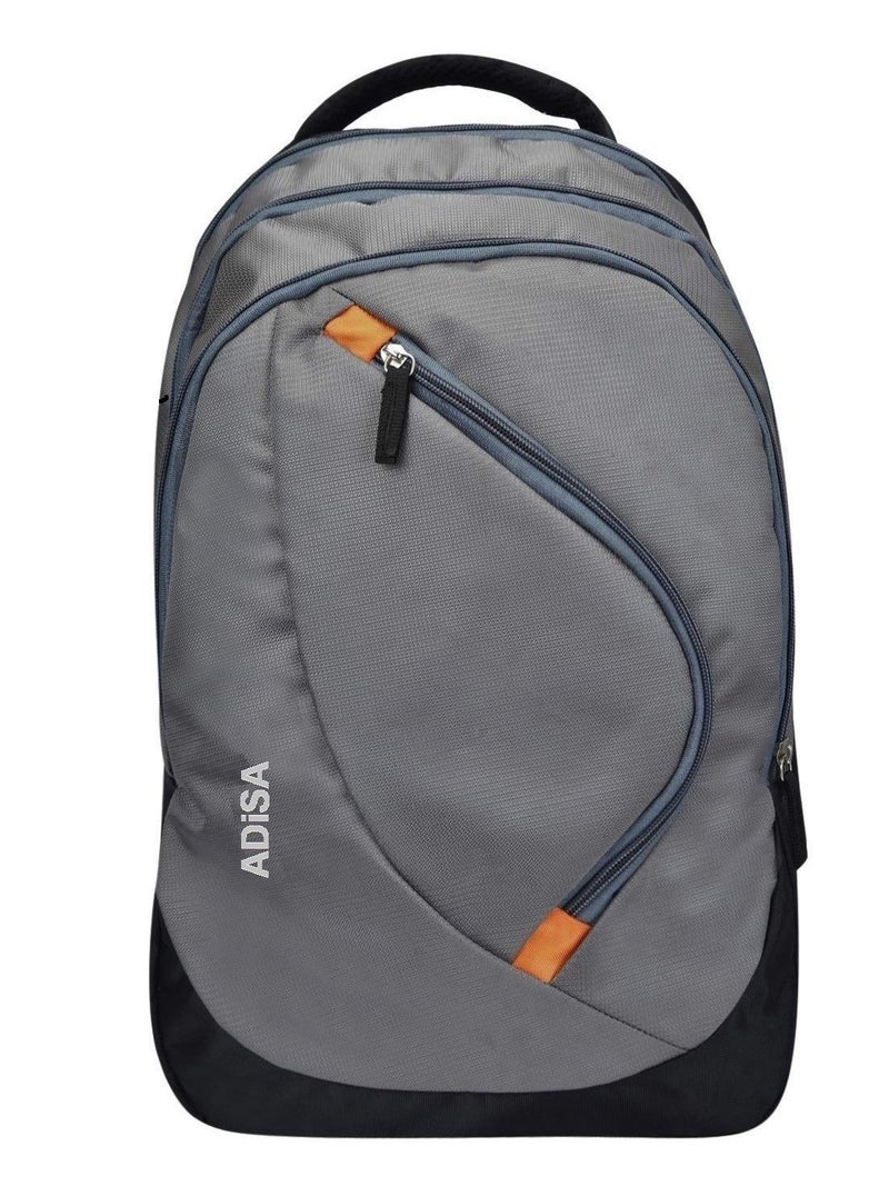 ADISA 32 Ltrs Water Resistant Casual Travel Bagpack/College Backpack/School Office Bag for Men and Women (grey) - Image 1
