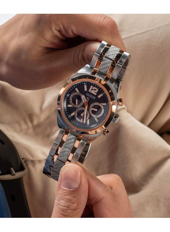 GUESS Men's Analog Quartz Chronograph Stainless Steel Watch GW0714G3 - 44mm - Image 5