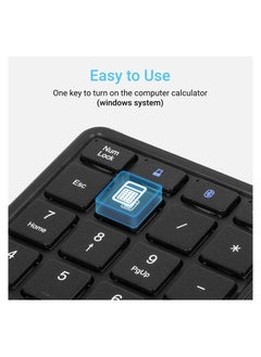 2.4G Wireless Numeric Keypad with Touchpad, 22 Keys Portable Bluetooth Number Pad, Financial Accounting USB C Rechargeable Number KeyboardBlack - pzsku/Z45FC2D84054C36477E49Z/45/_/1717049009/0085e0d5-3440-4681-b5ea-d11d9b8a8a78