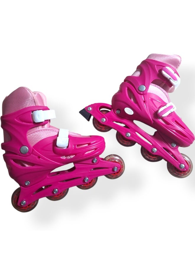 فلاش مجموعة زلاجات فلاش للأطفال مع معدات الحماية، صف واحد، موديل ٢٠٢٥-٢٠٢٦ - Image 1