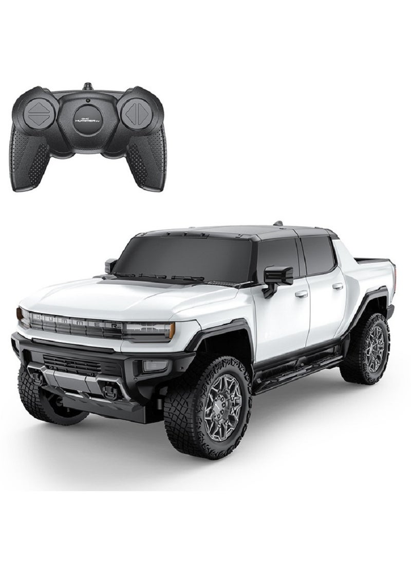 HALAMODO 1:26 Electric Off-Road RC Car Model , Multi-Function Toy Vehicle With LED Light Strip , Model Car for Kids Boy Girl Gift And Collectible, White - Image 1