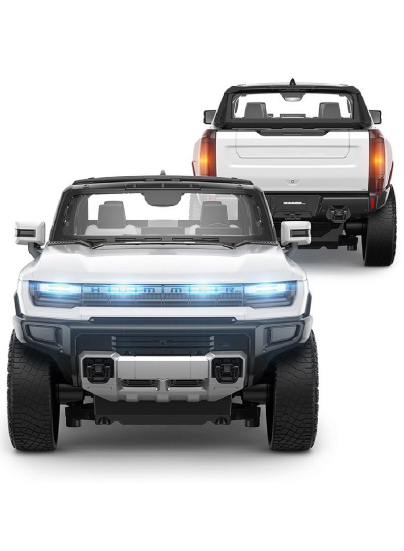 HALAMODO 1:26 Electric Off-Road RC Car Model , Multi-Function Toy Vehicle With LED Light Strip , Model Car for Kids Boy Girl Gift And Collectible, White - Image 2