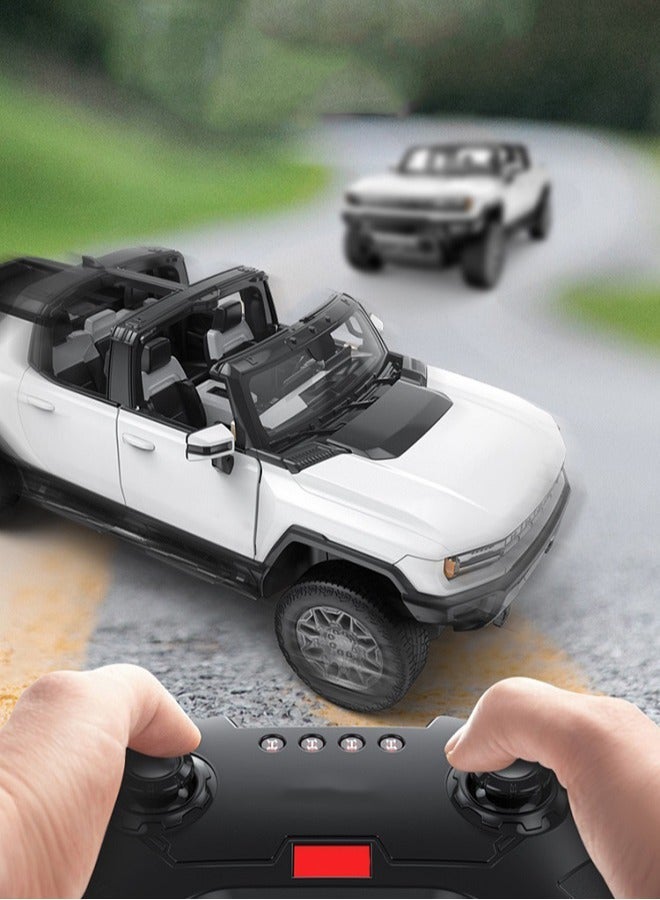1:26 Electric Off-Road RC Car Model , Multi-Function Toy Vehicle With LED Light Strip , Model Car for Kids Boy Girl Gift And Collectible, White - Image 3