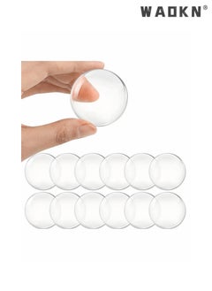 WAOKN 12 PCS Transparent Silicone Silent Anti-Collision Pad,Rubber Door Stopper with Strong Stickiness,Thickened Door Handle Bathroom Buffer for Headboard, Refrigerator Door, Cabinets  - Image 2