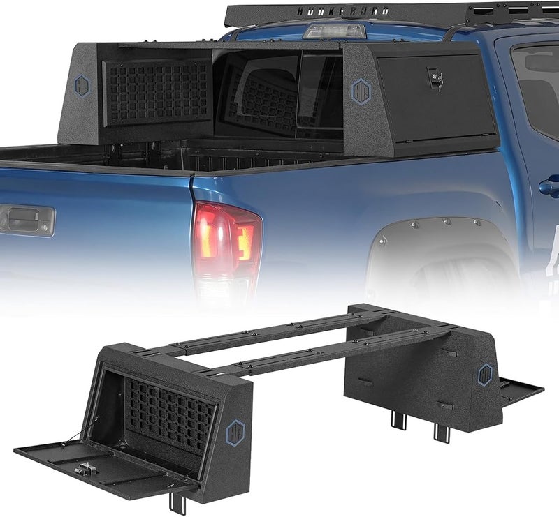 Hooke Road Topsider Truck Bed Tool Box for Jeep Gladiator JT, Toyota Tacoma, Tundra, Ford F-150, Ranger, Ram 1500, Silverado 1500, Colorado, Sierra 1500, Canyon - Heavy Duty Lockable Storage Box - Image 1