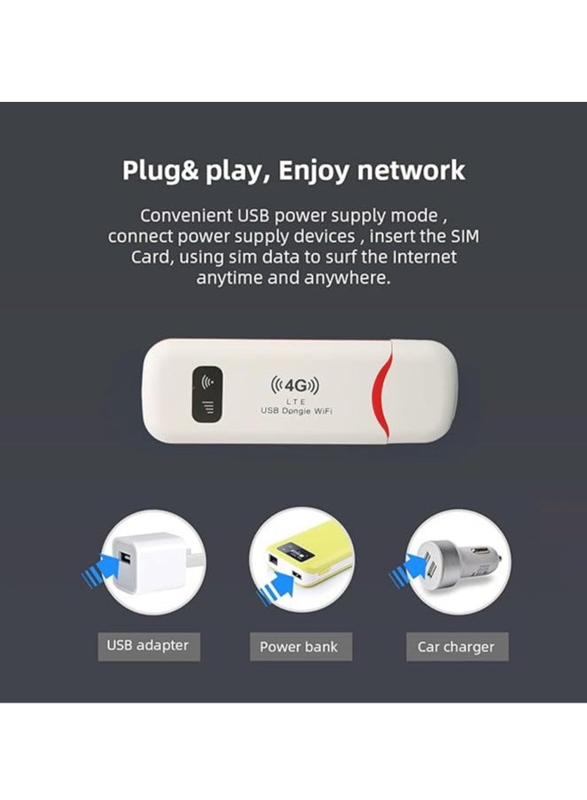 general Portable WiFi, Portable 4G LTE USB WiFi Router, Mobile Network Hotspot, Up to 10 Devices, Plug and Play, Suitable for Home, Travel, Office - Image 3