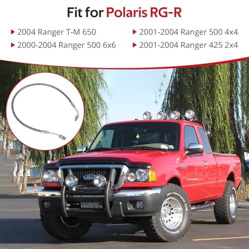 JAVIK Front Left Brake Hose Line Fit for Polaris Ranger 425 500 650 4x4 2x4 6x6 2000 2001 2002 2003 2004OEM1910484 - Image 3