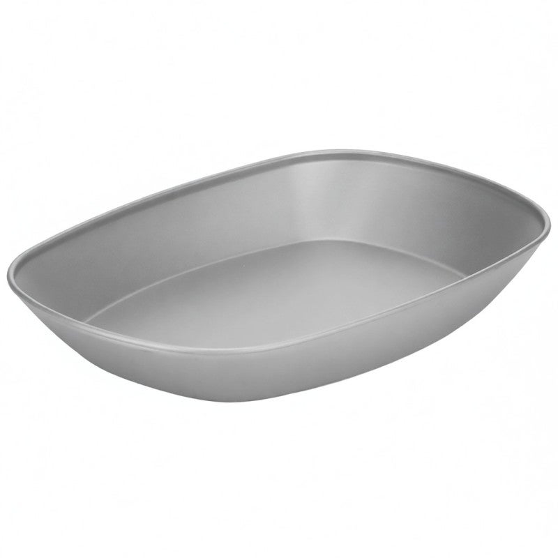 SOUUXIU Titanium Plate Camping Plate BBQ Plate Fish Plate Ultra-Lightweight Stackable and Portable Health-Grade 106g Salad Plates - Image 1