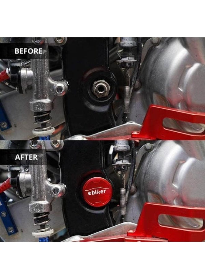Ebiker CNC-Machined Red Swing Arm Bolt Cover for Raptor 700R - Image 3