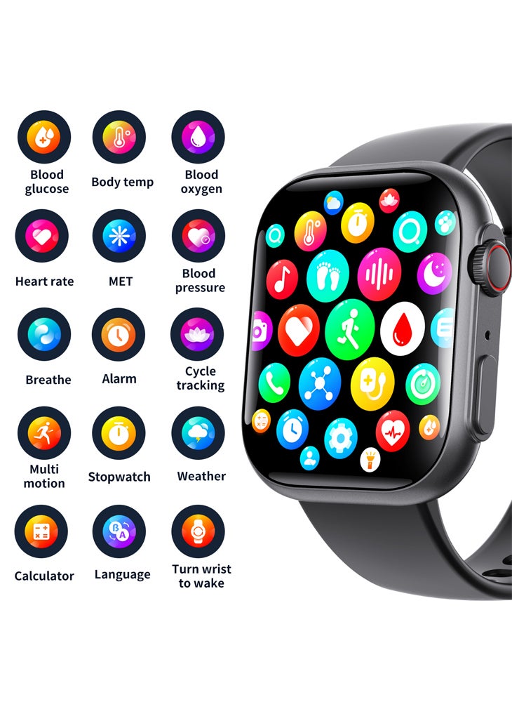 Chomel F59 Smart Watch Heart Rate Blood Pressure Blood Oxygen Monitoring SOS Fall Alarm Non-Invasive Blood Sugar Sports Watch Wireless Bluetooth Call  - Image 5