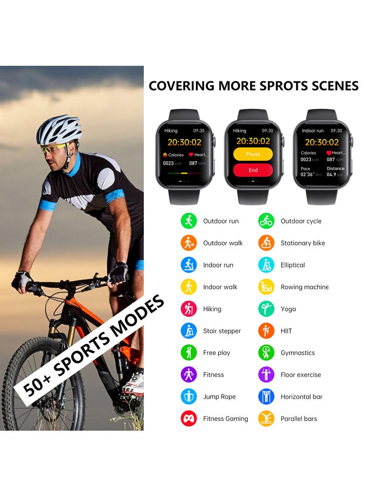 Chomel F59 Smart Watch Heart Rate Blood Pressure Blood Oxygen Monitoring SOS Fall Alarm Non-Invasive Blood Sugar Sports Watch Wireless Bluetooth Call  - Image 4