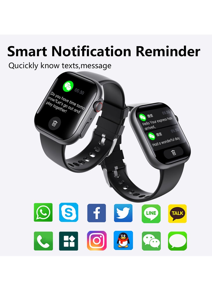 Chomel F59 Smart Watch Heart Rate Blood Pressure Blood Oxygen Monitoring SOS Fall Alarm Non-Invasive Blood Sugar Sports Watch Wireless Bluetooth Call  - Image 3