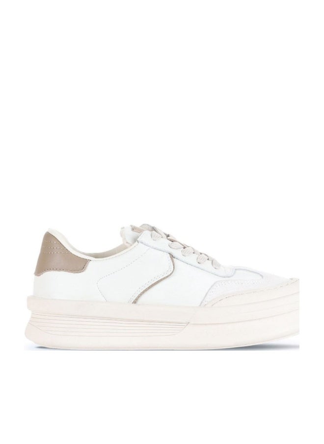 BUENO Women's Platform Sneakers – Trendy Lace-Up Design with Chunky Sole and Mixed Material Upper for Everyday Street Style - Image 1