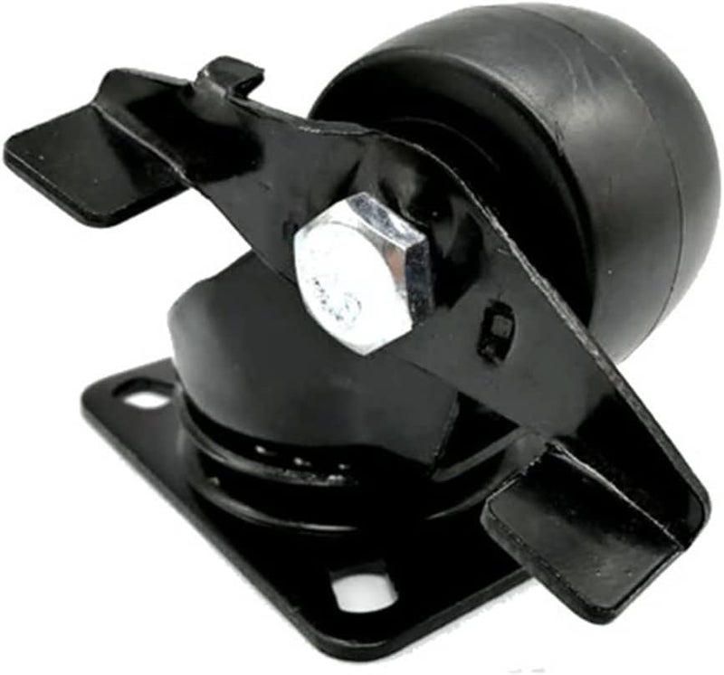 Heavy Duty 1.5 Inch Side Brake Casters 80KG Load Capacity for Carts Furniture 2Pcs - Image 5