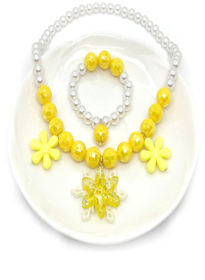 Loquat Princess Skirt Accessory Set With Colored Jewelry Yellow - Image 2