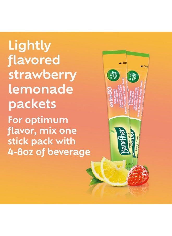 Benefiber Benefiber Fiber Supplement, Strawberry Lemonade, On The Go Stick Packs, 36 Count  - Image 4