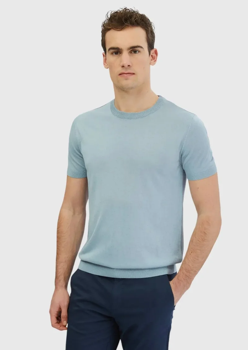 رامسي ملابس تريكو زرقاء فاتحة