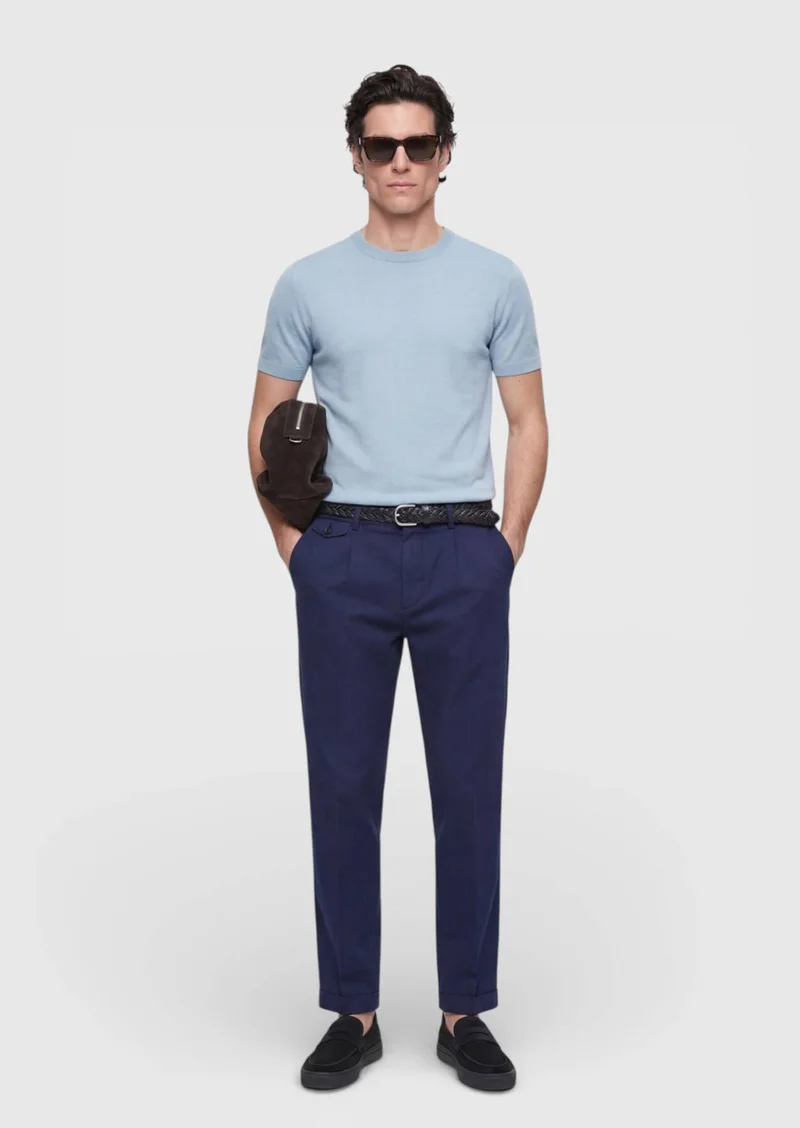 RAMSEY Light Blue Knitwear