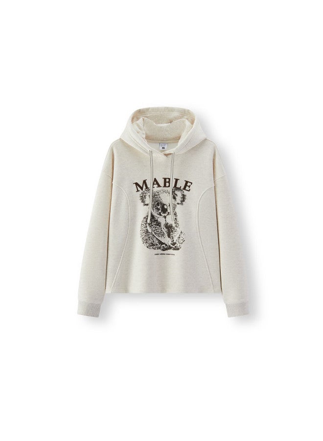Semir Women's Winter Fleece-lined Oversized Split Hoodie Top 101725116010 - Image 3