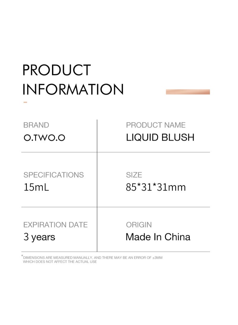 O.TWO.O Liquid Blush 05 - 15g - Image 5
