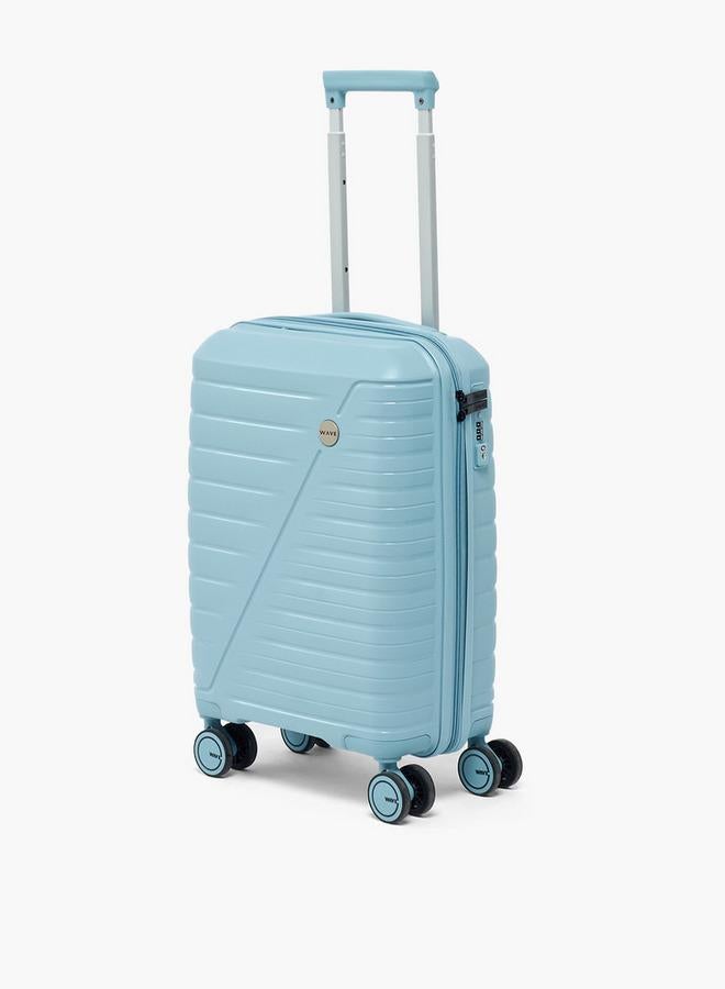 Wave Textured Hardcase Trolley Bag With Retractable Handle - Image 3