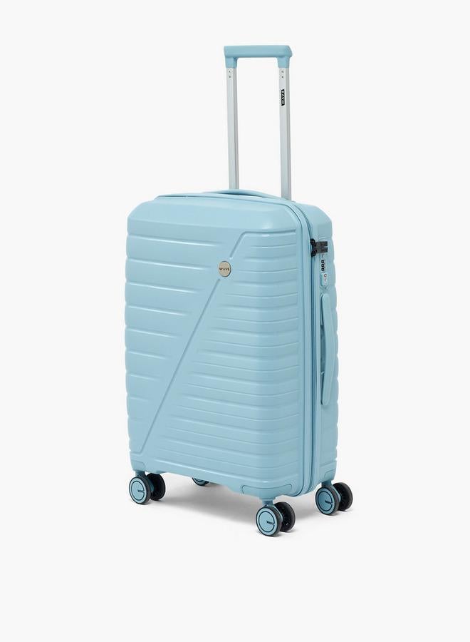 Wave Textured Hardcase Trolley Bag With Retractable Handle - Image 2