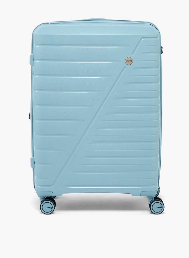 Wave Textured Hardcase Trolley Bag With Retractable Handle - Image 4