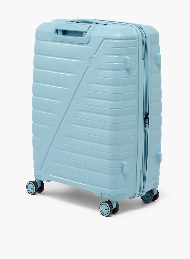 Wave Textured Hardcase Trolley Bag With Retractable Handle - Image 5
