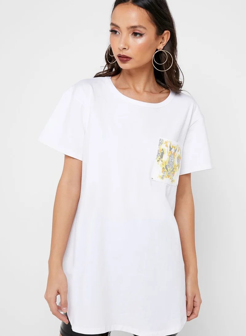 Neish Print Pocket Oversized T-Shirt
