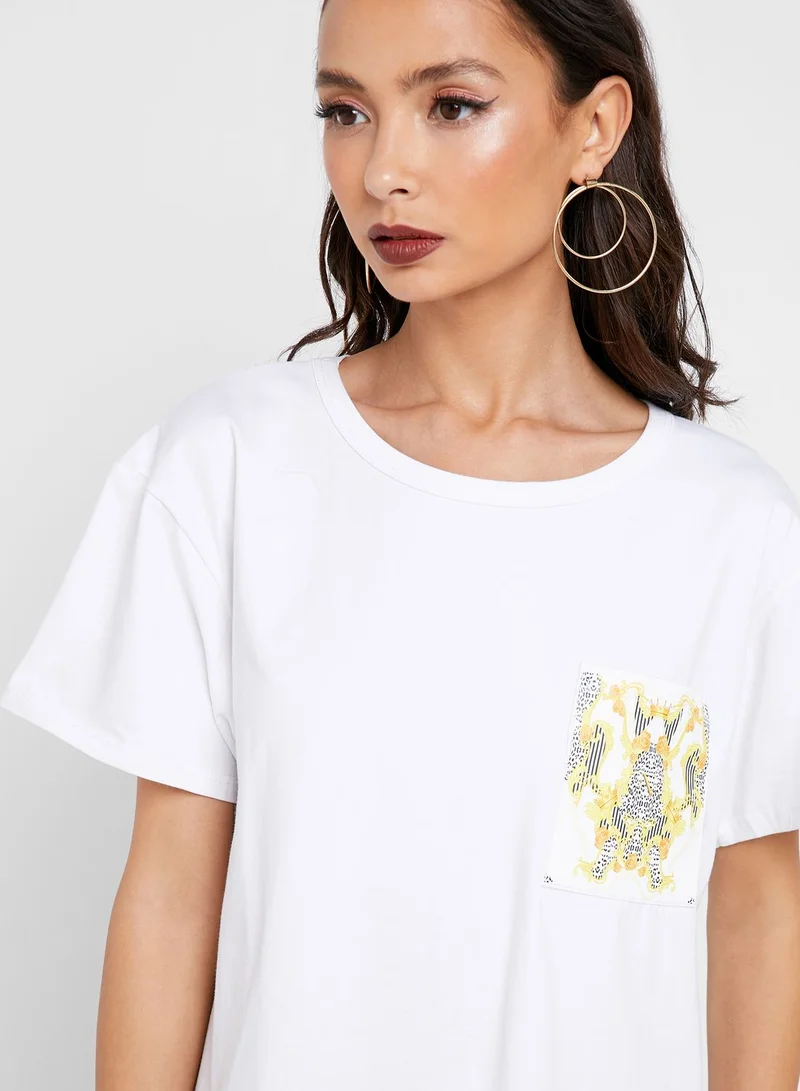 Neish Print Pocket Oversized T-Shirt