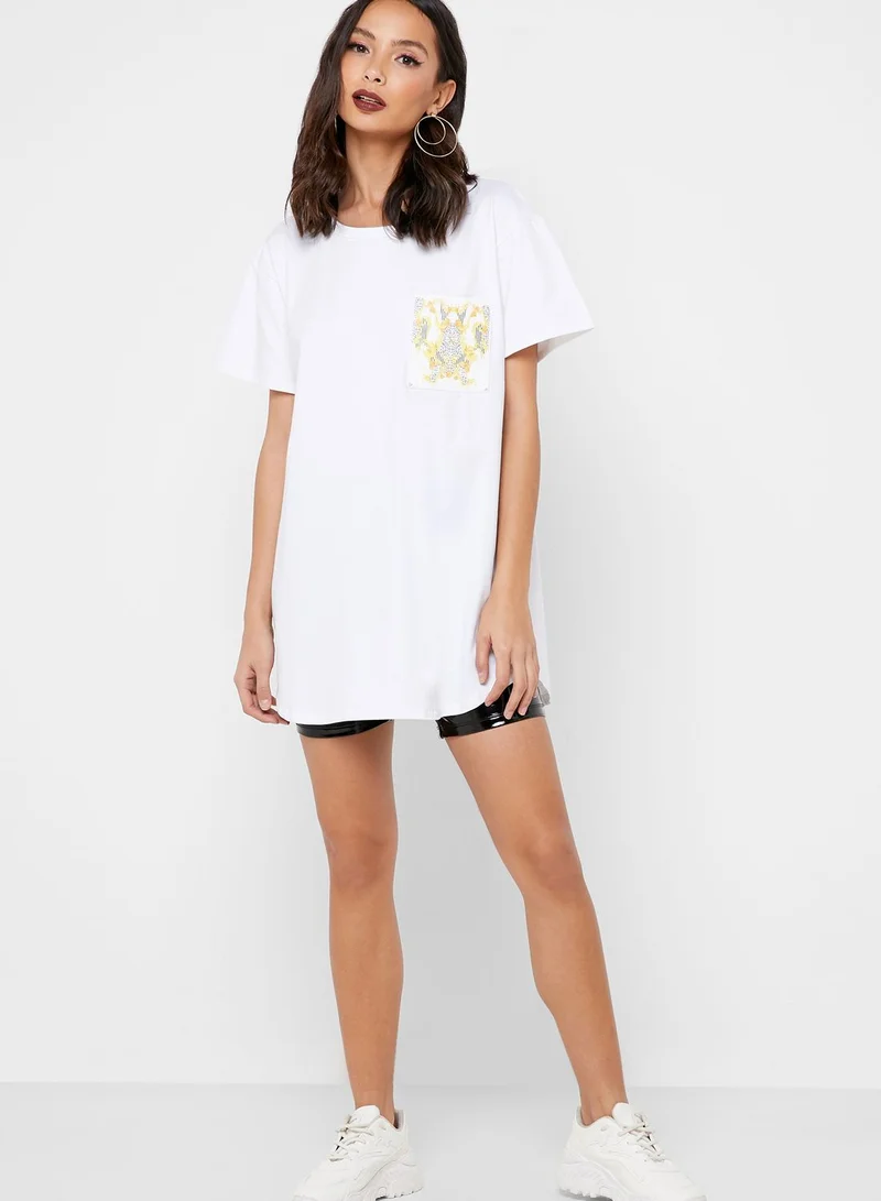 Neish Print Pocket Oversized T-Shirt