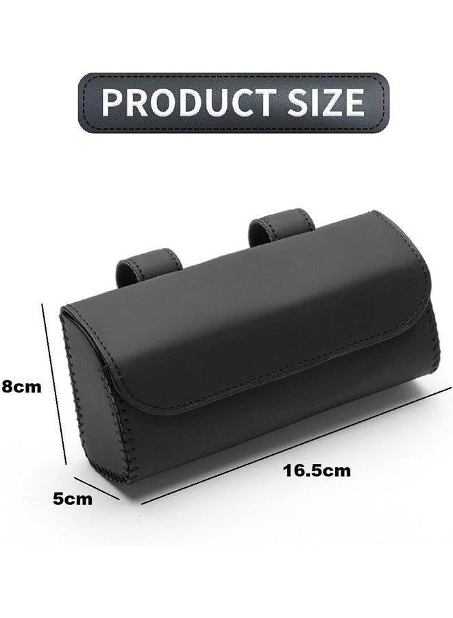 Generic Universal Car Sunglass Case Holder with Hidden Magnetic Closure,Leather Glasses Storage Case for Vehicle Visor Accessories  - Image 2