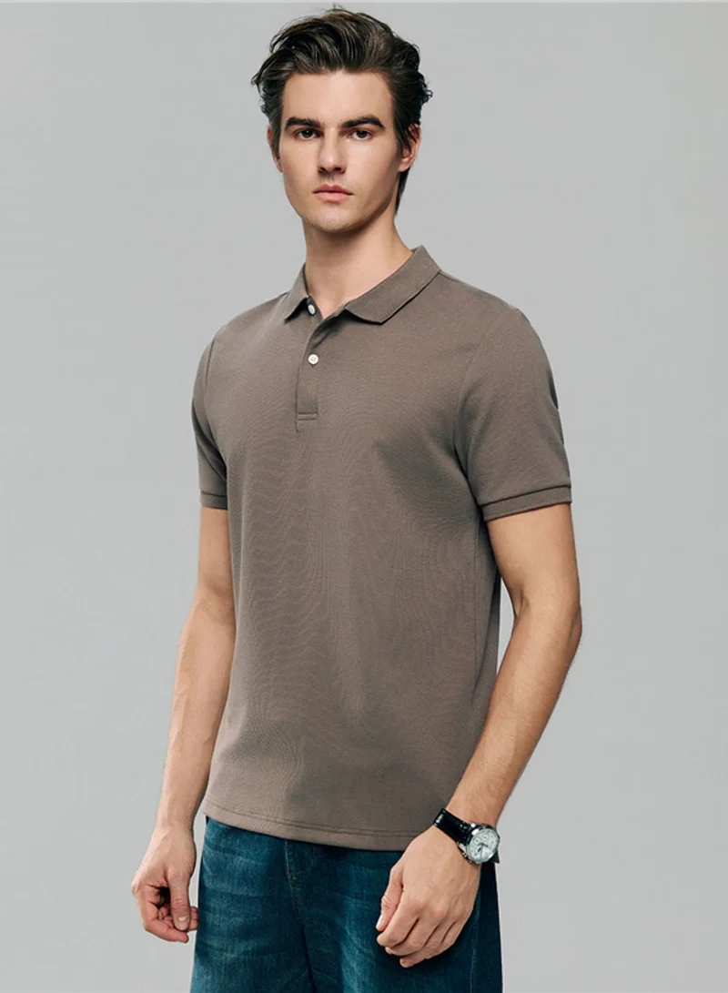 جيوردانو Men's Slim Waffle Knit Premium Polo