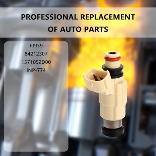 NECATUO Set of 6 Fuel Injectors Compatible with Suzuki Grand Vitara 2001 XL7 XL7 20022006 27L Replaces FJ939 84212307 1571052D00 - Image 3
